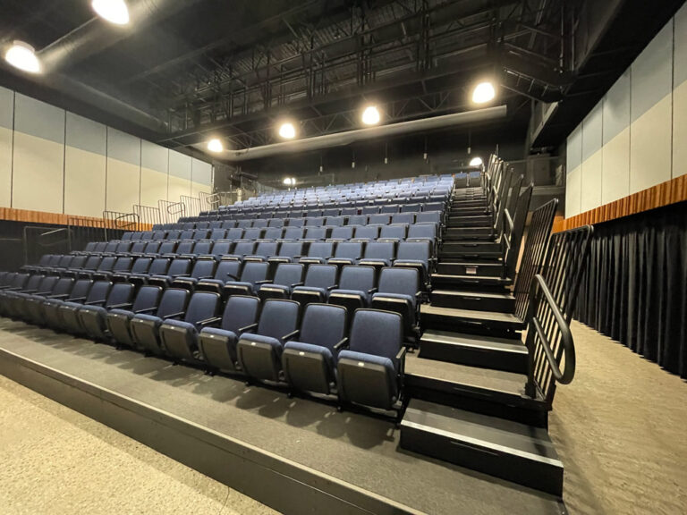 Bottom view of the auditorium seating