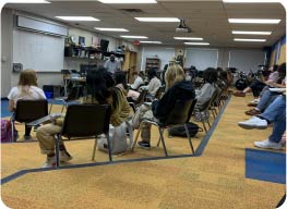 students sitting in classroom