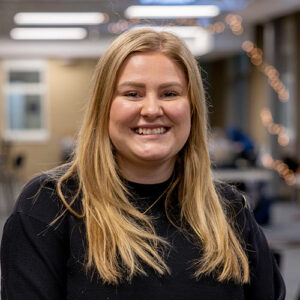 Photo of a woman smiling